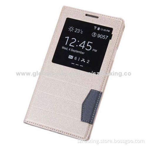 S View Window Leather Flip Cover Case for Samgsung Galaxy Note 3, with Back Cover